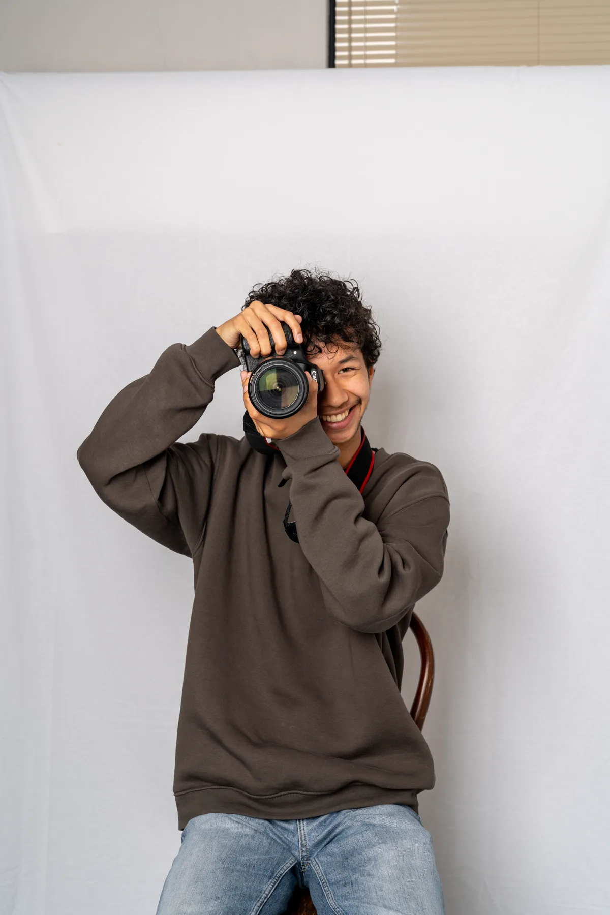 Mick Palapessy with his camera
